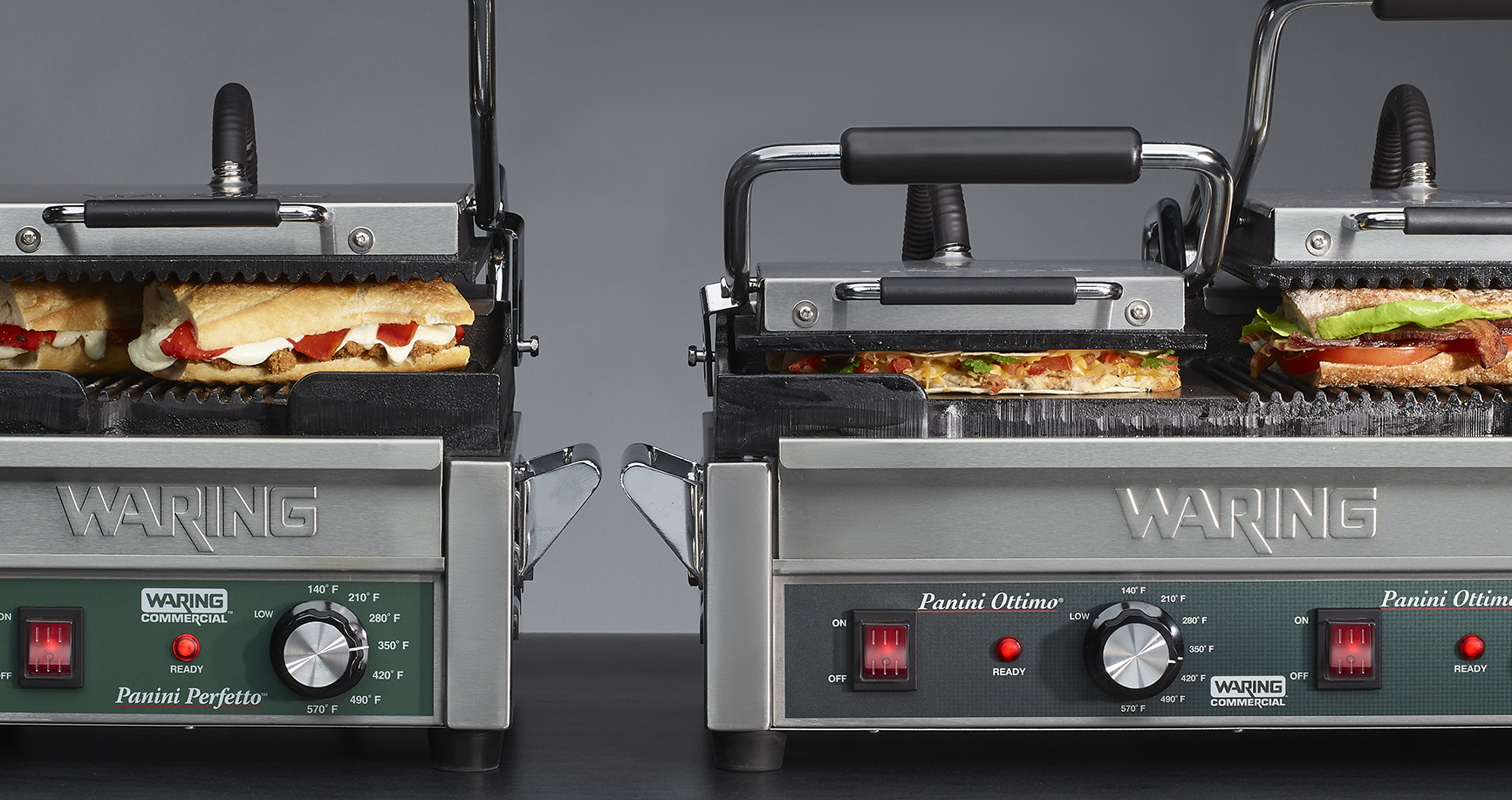 Panini/Sandwich Grills, Grooved Plates - Global Solutions