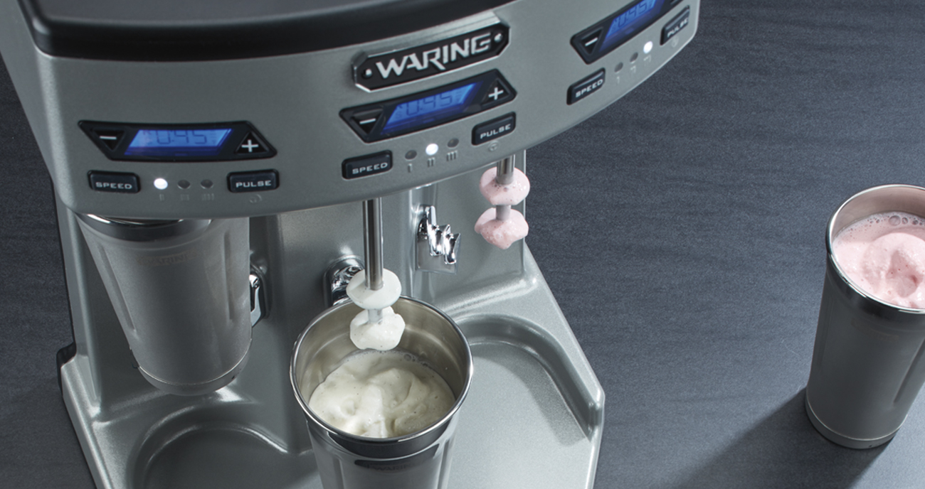 Waring WDM360TX Heavy-Duty Triple-Spindle Drink Mixer with Timer