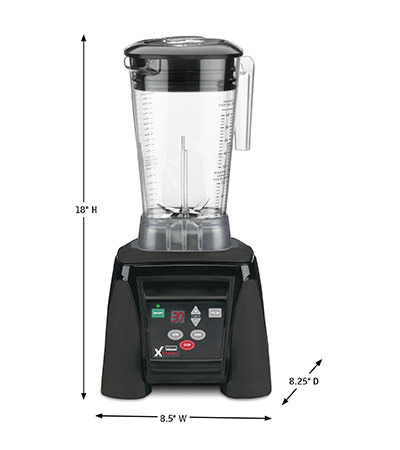 Waring Commercial Xtreme 48 oz. 10-Speed Clear Blender with 3.5 HP