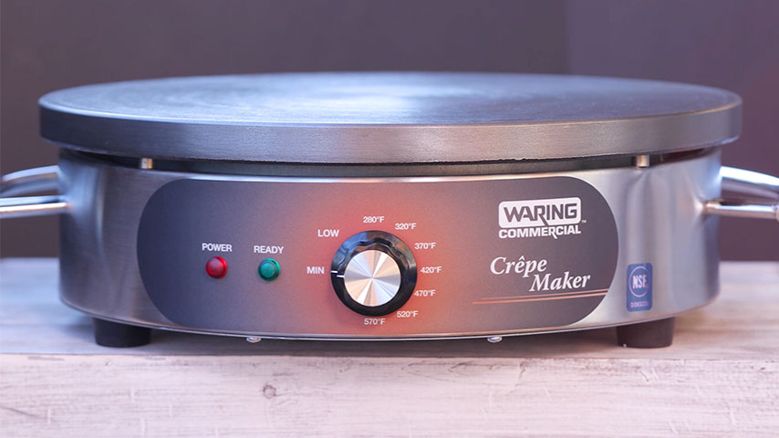 DeliKoch 16 Zoll Elektro Gusseisen Crêpe Maker Maschine Crepesplatte Crepesgerät 