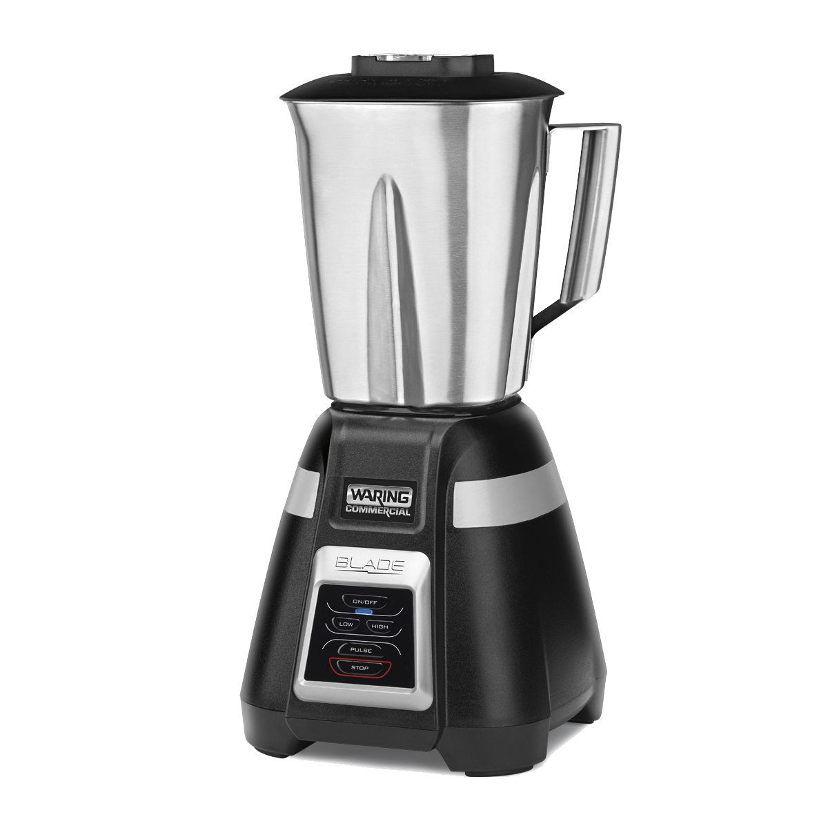 Waring Commercial Blade Series 1 HP Blender Touchpad Controls and Stainless Steel Container