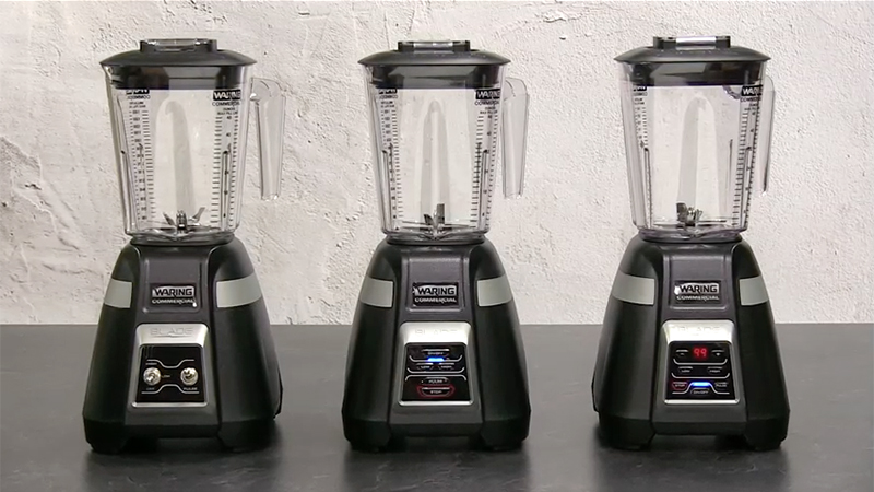 Waring Commercial Blade Series 1-HP Blender with Electronic Touchpad  Controls and 99-Second Countdown Timer