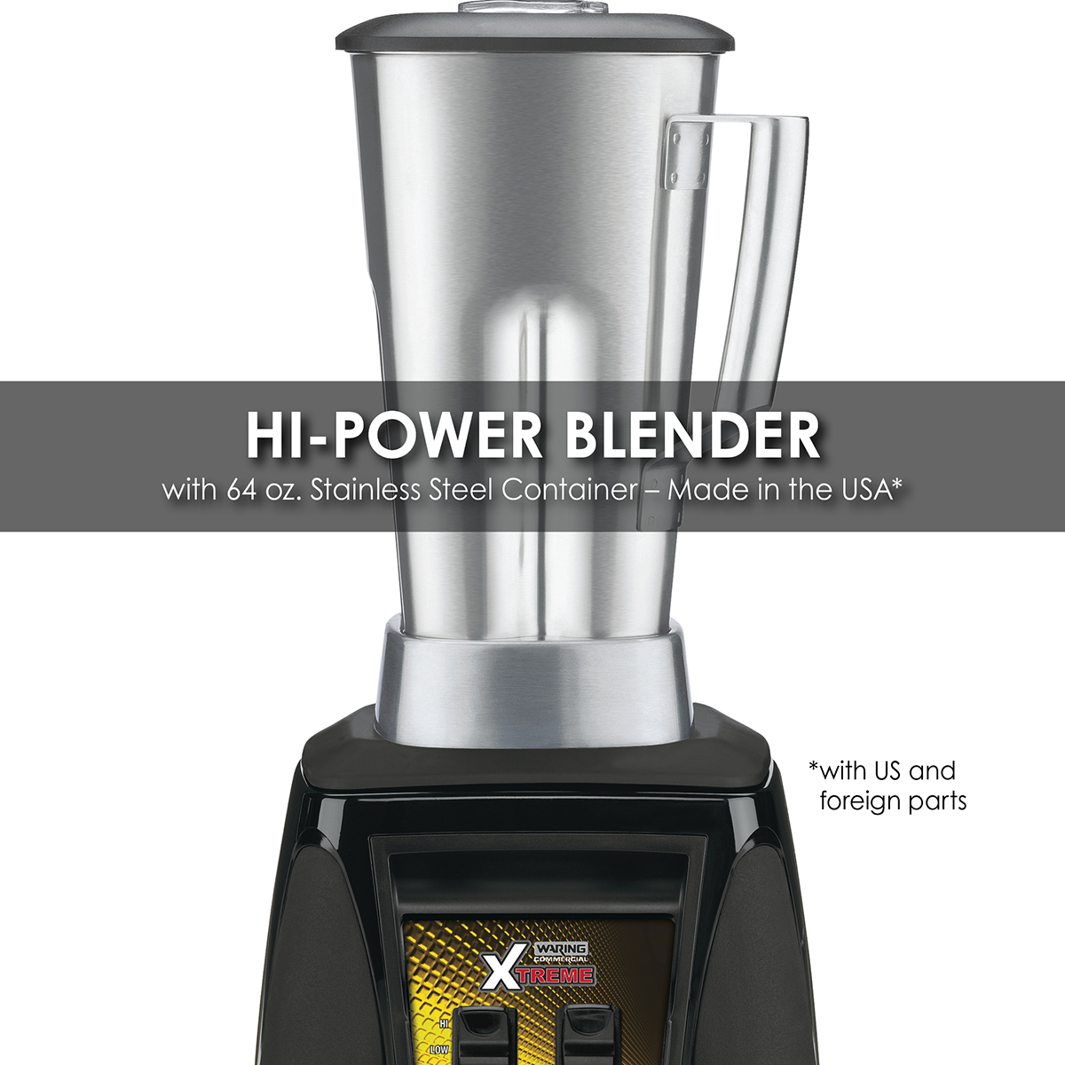 Living Solutions 5 Speed Blender with Stainless Steel Decoration