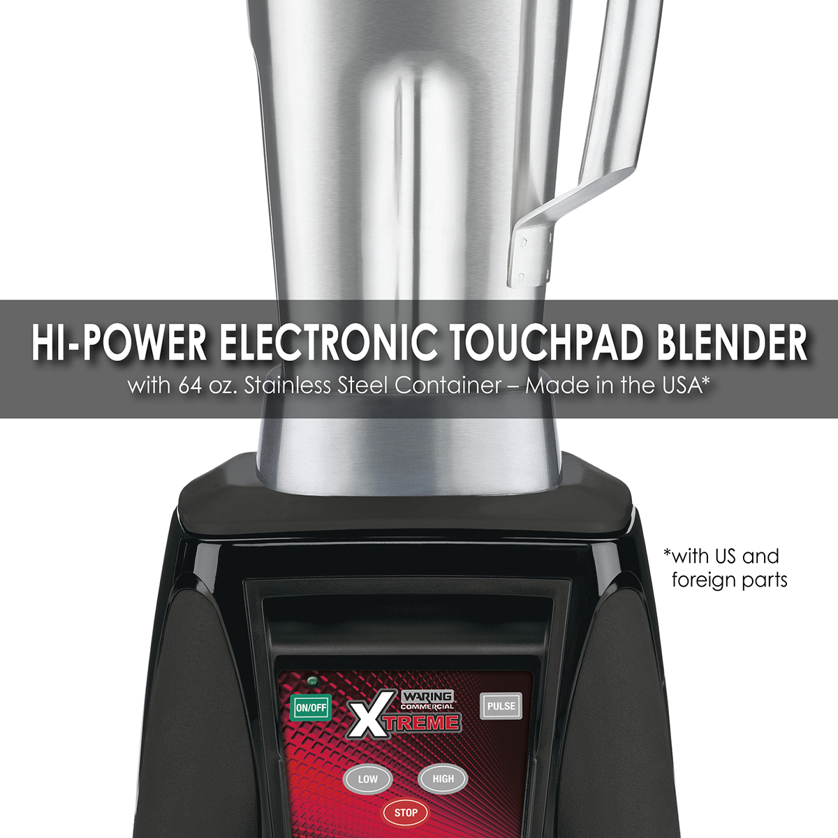 Hi-Power Electronic Keypad Blender with 64 oz. Stainless-Steel