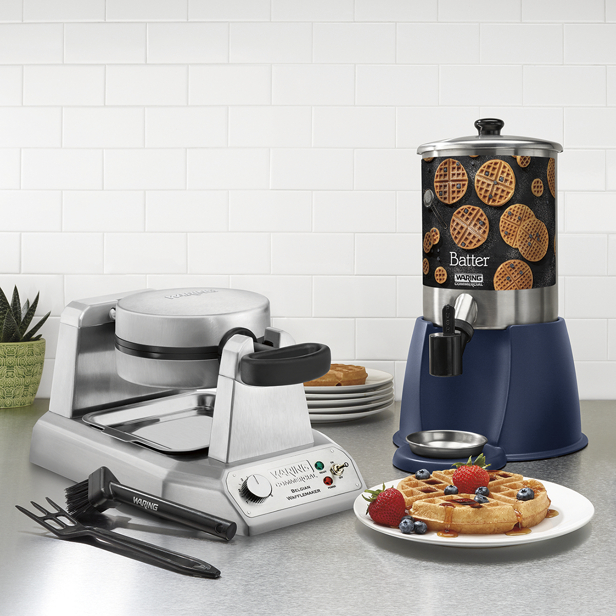 commercial waffle batter dispenser