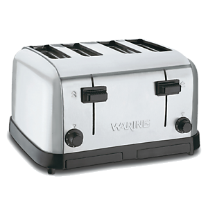 Waring Commercial Light-Duty 4-Slice, 2-Slot Toaster