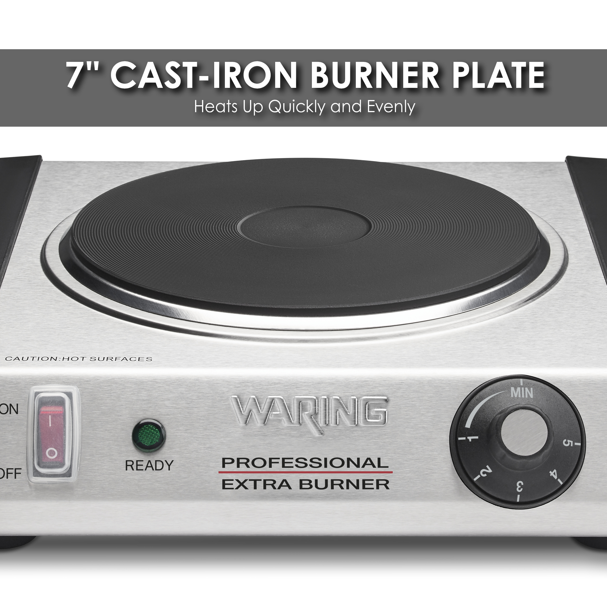 Waring Commercial Cast-Iron Single Burner