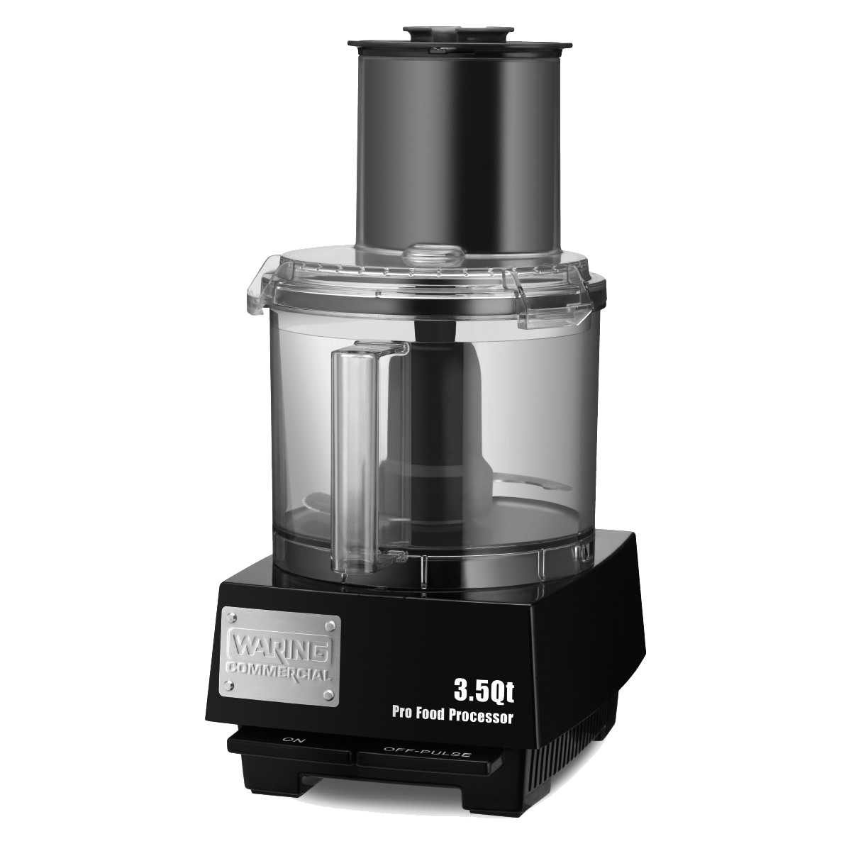 Waring WFP16SC Combination Food Processor with 4 Qt. Clear Bowl, Continuous  Feed Attachment, and 3 Discs 