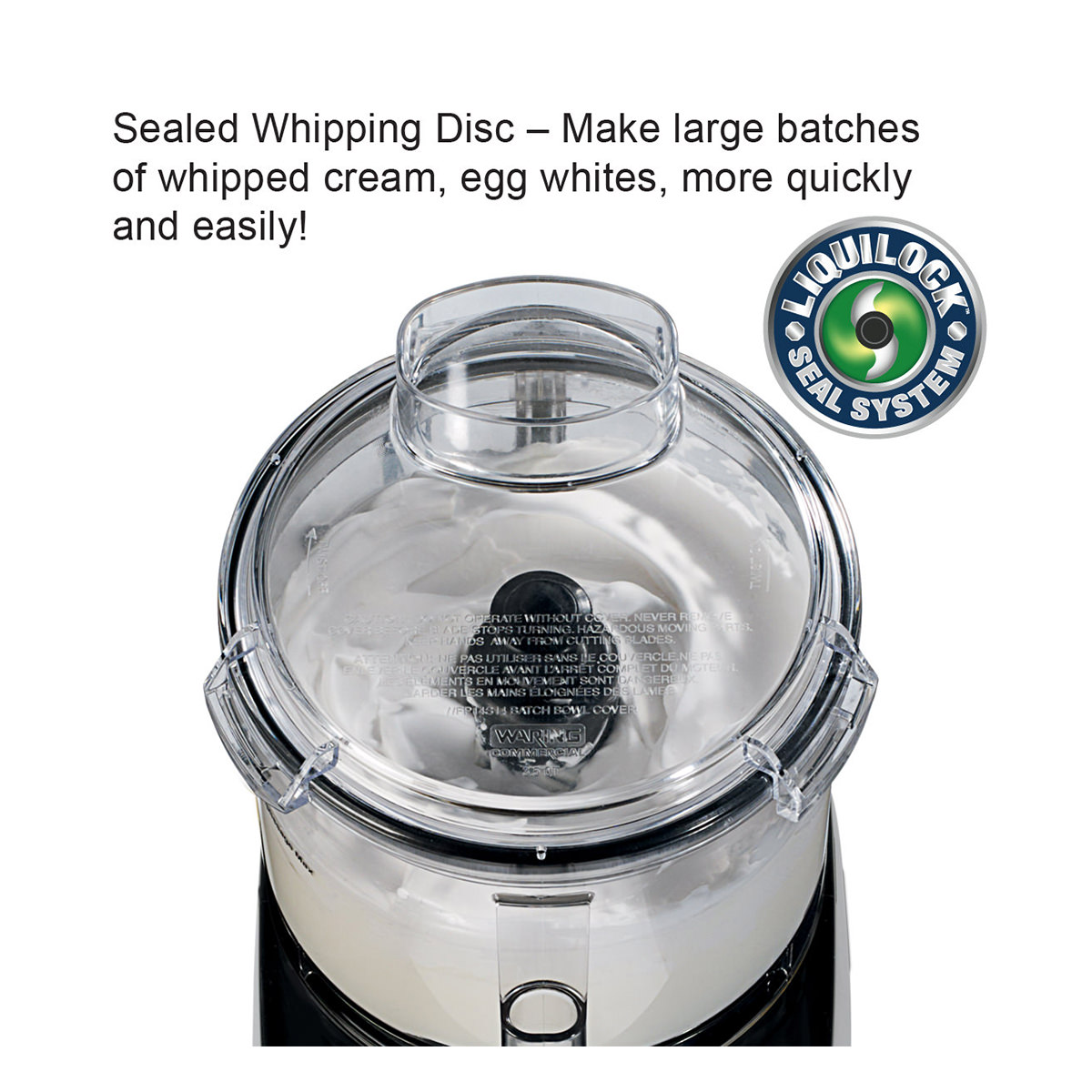 Waring Commercial 3.5 Qt. Batch Bowl Food Processor with LiquiLock Seal  System