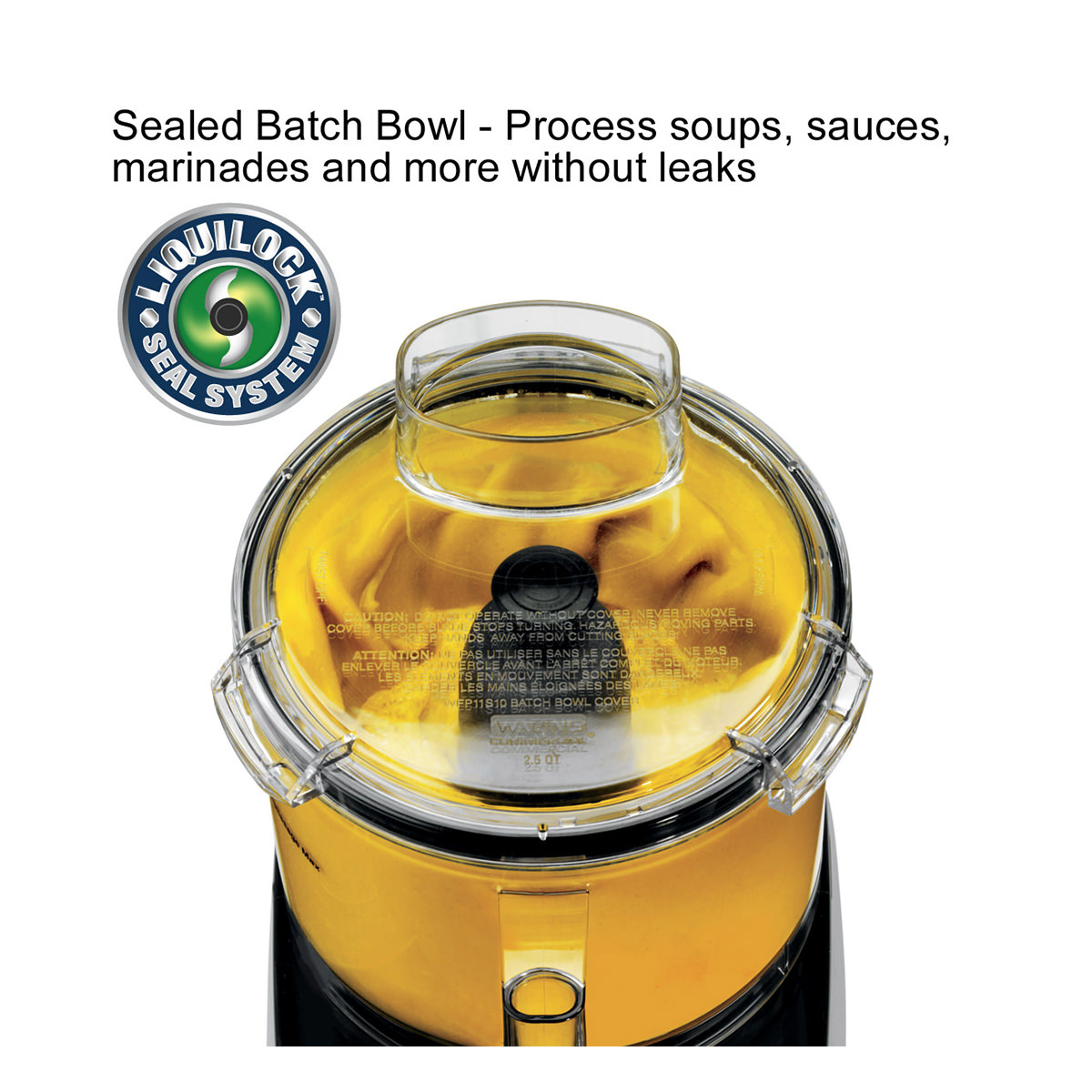 Waring Commercial 4 Qt. Batch Bowl Food Processor with LiquiLock® Seal  System