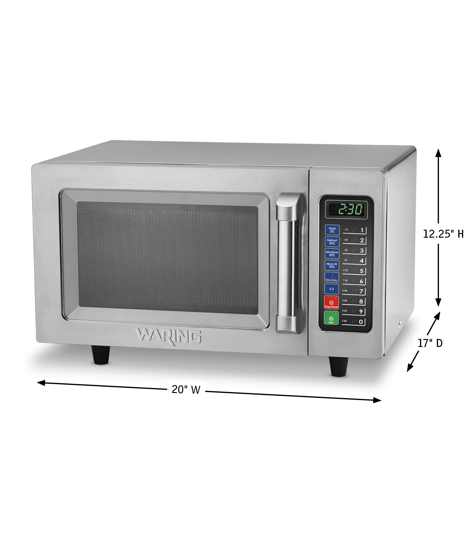 Waring Commercial Heavy-Duty 1.2 Cubic Feet Microwave Oven
