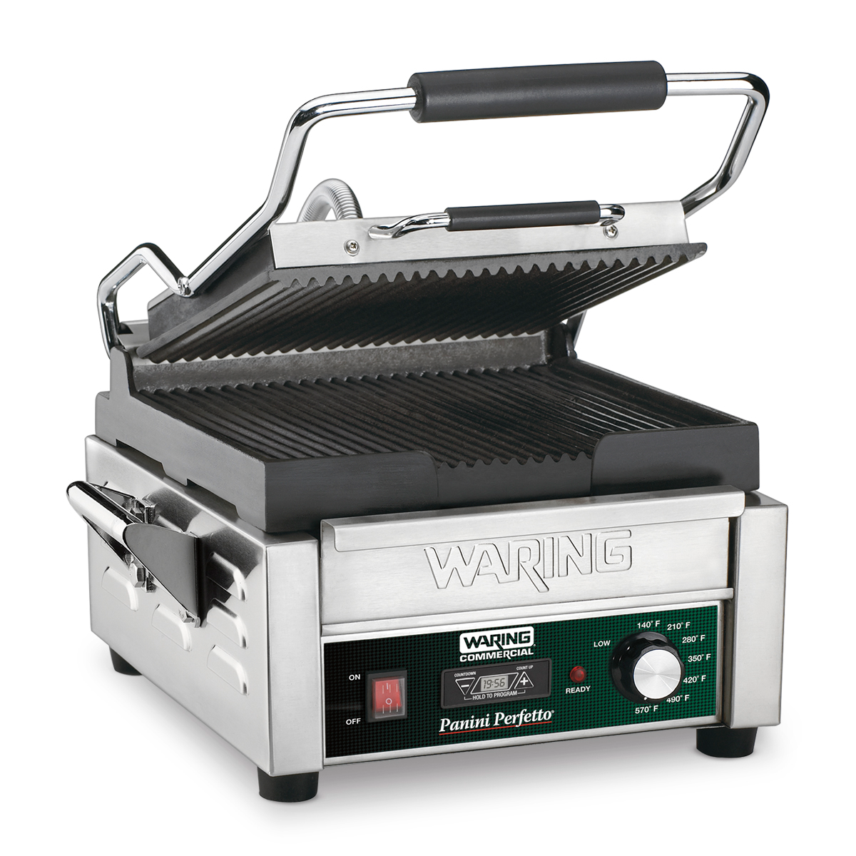 Waring Compact Italian-Style Grill with Timer – 120V