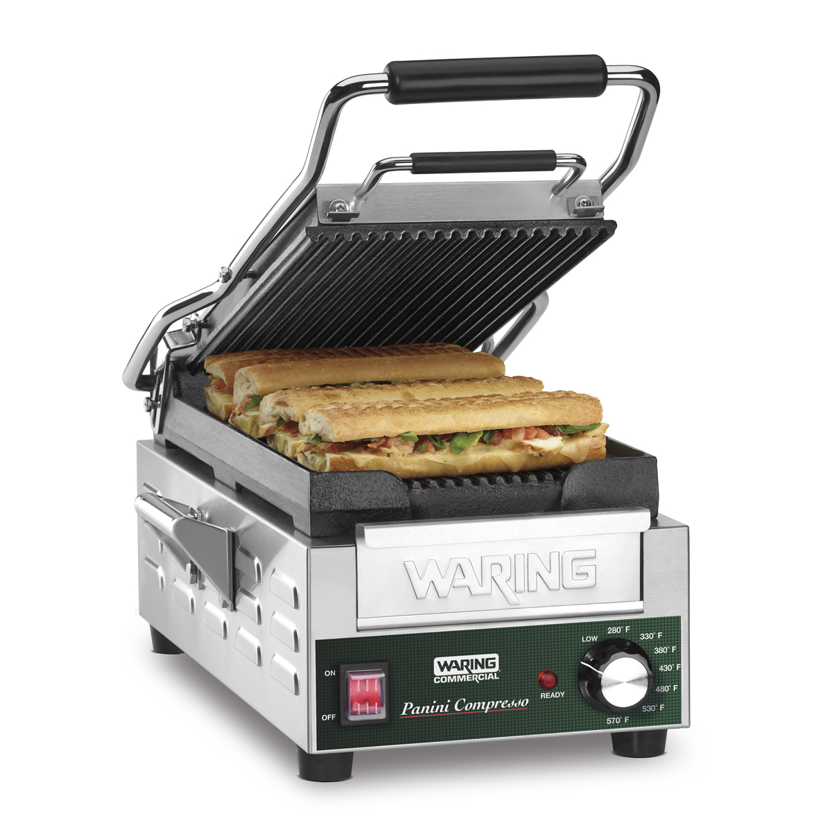 links Omgaan met Aarde Panini Compresso Slimline Panini Grill