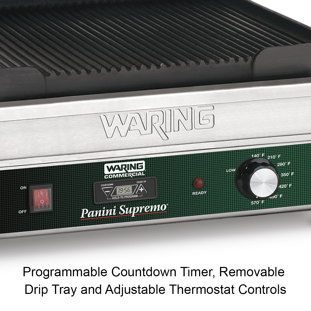 Waring Commercial Double Italian-Style Panini/Flat Grill – 240V