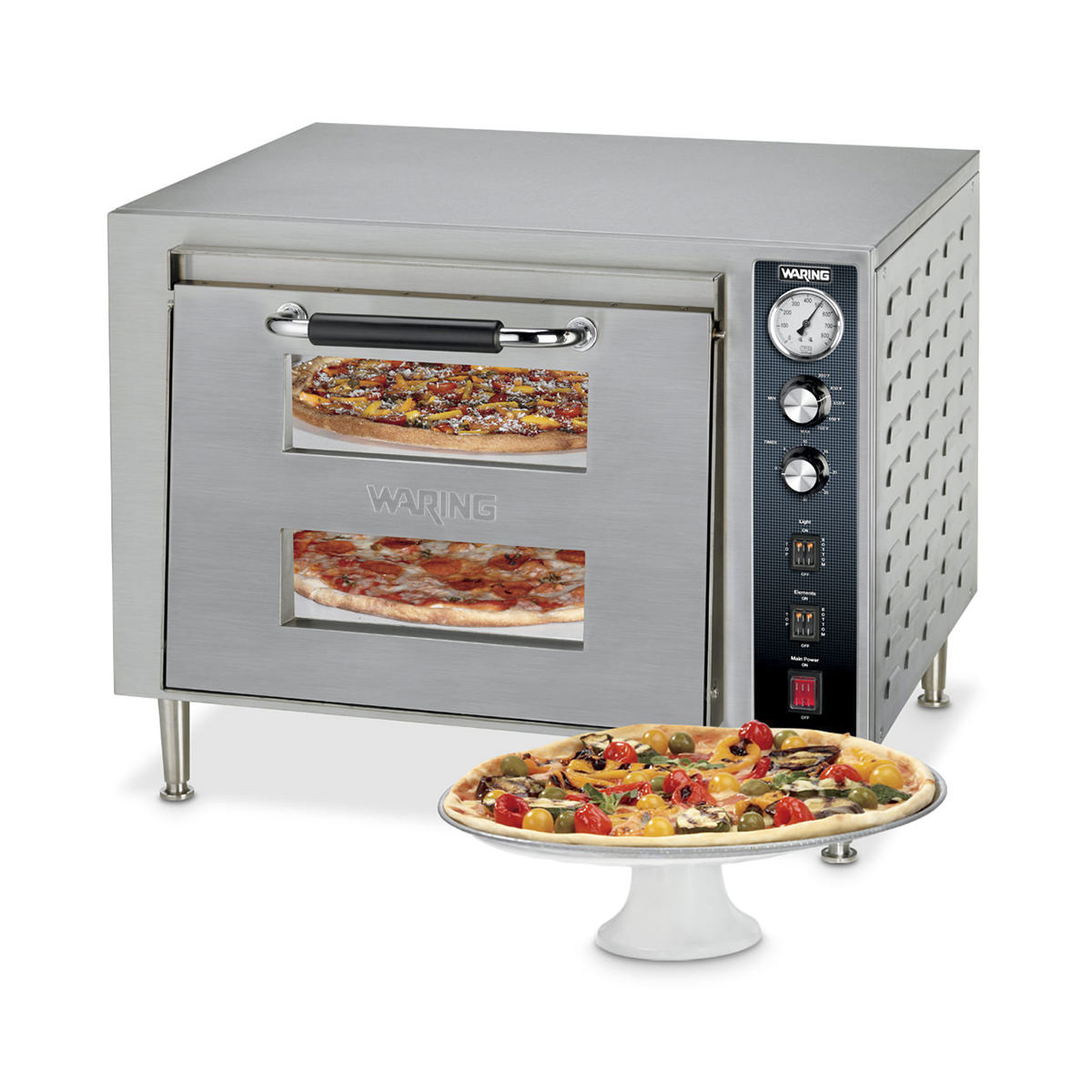 Waring Commercial Medium-Duty Double-Deck Pizza Oven
