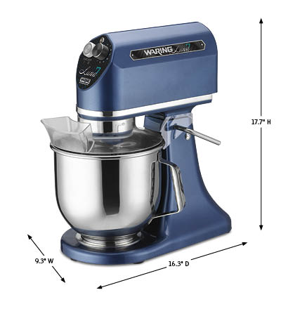 Waring WSM7L, 7 Quart PLANETARY Mixer, Luna Series