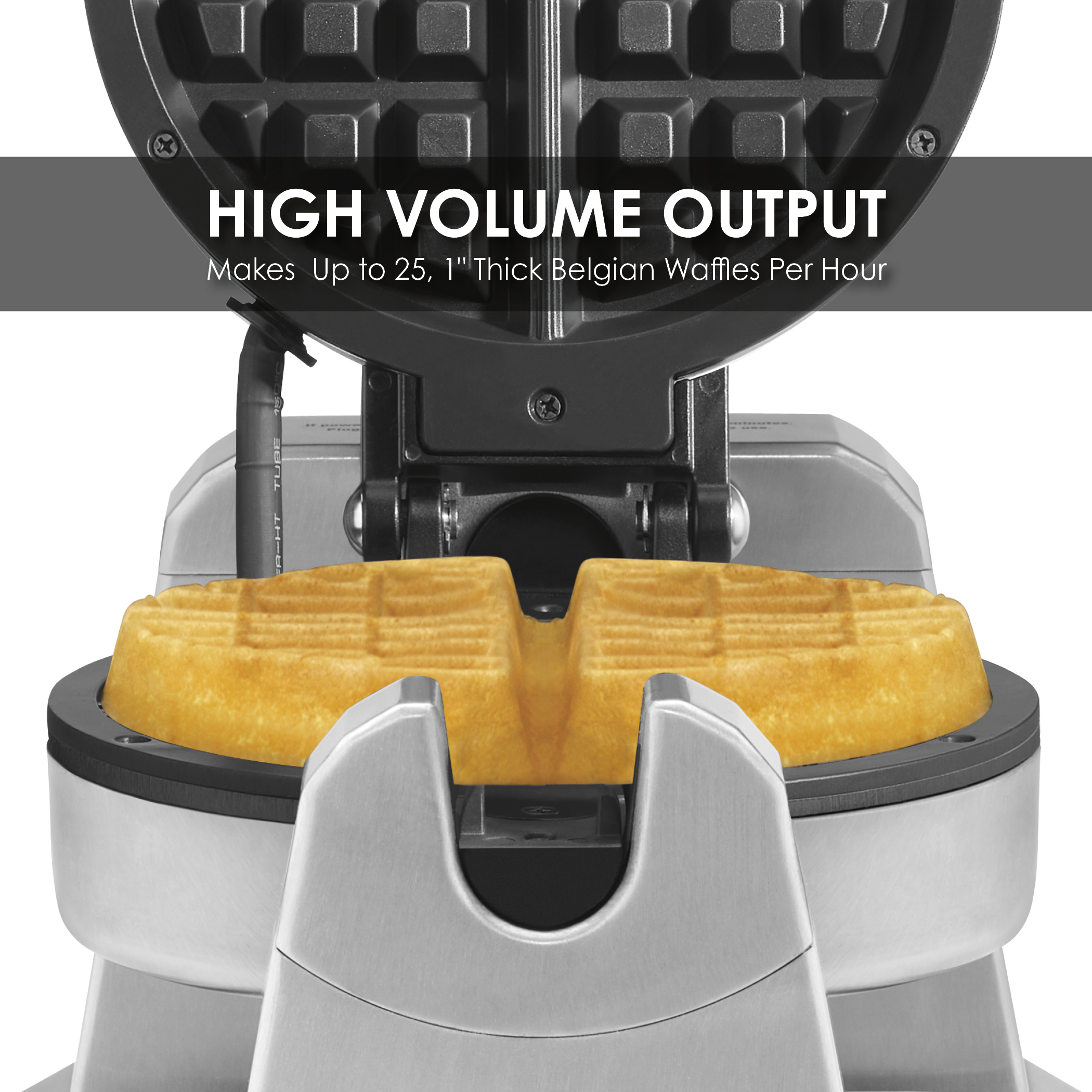 Waring Commercial Single Belgian Waffle Maker – 120V 1200W