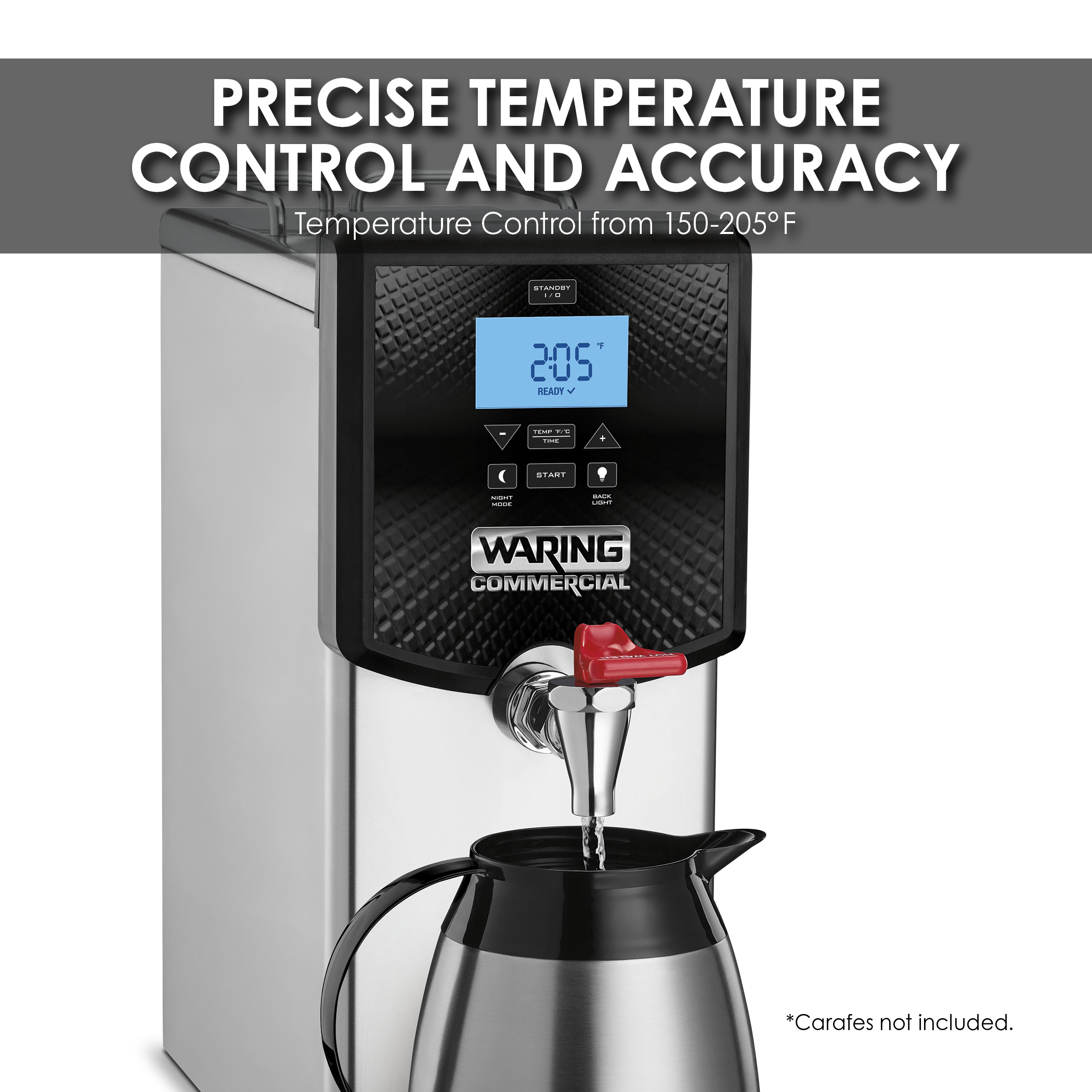 Waring WWB5G Countertop 5-Gallon Hot Water Dispenser, 120V